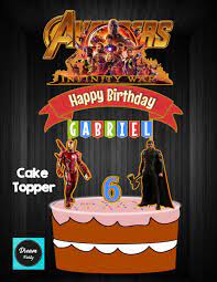 Avengers Infinity War Cake Topper Avengers Infinity War War Cake Cake Toppers Movie Cakes