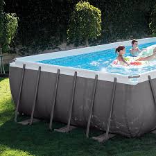 Intex 24 Foot By 12 Foot By 52 Inch Rectangular Ultra Frame Pool In 2020 Pool Rectangular Pool Intex