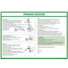 Affiche Gestes Premiers Secours Secourisme Map