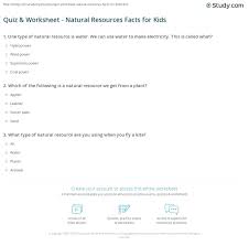 Here's how to talk to your partner about your std, and how to make an awkward conversation go as smoothly as possible. Quiz Worksheet Natural Resources Facts For Kids Study Com