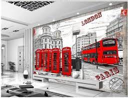 La ville s'endore sous cette aura bienveillante. Nouvelle Grande Fresque Personnaliser Papier Peint Non Tisse Toile De Fond Rues De Londres 3d Papier Peint 3d Murale Papier Peint 908542 Aliexpress