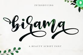 Brush script mt, brush script std, cursive. Download Birama Font Fontsme Com