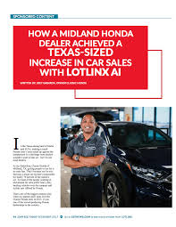 Honda of tomball in tomball, tx offers new and used honda cars, trucks, and suvs to our customers near houston. How A Midland Honda Dealer Achieved A Texas Sized Increase In Car Sales With Lotlinx Ai Lotlinx