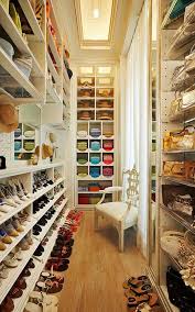 Are you tired or bored of the same look of your closet?. Walk In Closets Long Narrow Walk In Closet Design Wit Floor To Ceiling Shelves