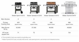 Gas Grill Comparison Chart Best Picture Of Chart Anyimage Org