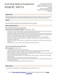 Faculty and staff evaluation fy07 annual employee performance review must be completed in ink. Front Desk Medical Receptionist Resume Samples Qwikresume