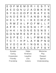 friendship word search friendship words friendship printables friendship
