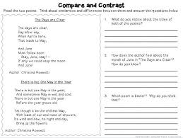 Compare And Contrast Activities Unit Comparing Informational Texts And Stories Compare And Contrast This Or That Questions Poetry Worksheets