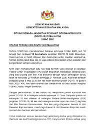 Setakat ini, kita tidak menerima laporan mengenai kemungkinan ada kesan sampingan terhadap vaksin astrazeneca. Kkmalaysia On Twitter Situasi Semasa Covidãƒ¼19 Di Malaysia 9 Mac 2020 1 18 Kes Baru Menjadikan 117 Kes Keseluruhan Setakat Ini 2 Kes Ke 101 Mempunyai Sejarah Perjalanan Ke Iran 3 Dua Kes