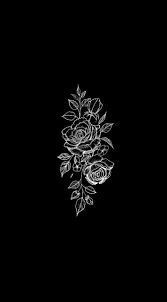 Aesthetic Pinterest Line Art Black And White Wallpaper Iphonewallpapers Fondecraniphone Iphonewallpapers In 2020 Black Flowers Wallpaper Black Aesthetic Wallpaper Dark Wallpaper