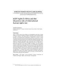 We all love random information being thrown at us and that really explains the reason why so many people love this app. Pdf Lgbt Rights In Africa And The Discursive Role Of International Human Rights Law