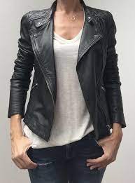 Pin By Buket Anar On Street Style Outfit Casual Fashion Leather Jackets Women Clothes