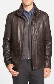 845 Boss Morano 3 In 1 Leather Jacket With Waistcoat Liner Leather Jacket Leather Jacket Men Brown Leather Bomber Jacket