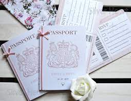 Bow Passport Wedding Invitation With Boarding Pass Rsvp Handmade For Wedd Destination Wedding Invitations Printable Wedding Invitations Wedding Invitations