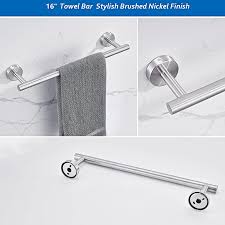 Check spelling or type a new query. 6 Pcs Bathroom Hardware Set Silver Stainless Steel Towel Bar Towel Rack Wall Mounted Bathroom Accessories Set Buy Online At Best Prices In Nepal Daraz Com Np