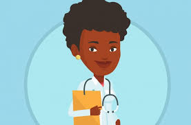 Physician cartoon, cartoon female doctor material, cartoon character, black hair, hand png. 2 Percent Of Doctors Are Black Women This Md Is Fighting Back Nu Origins Magazine