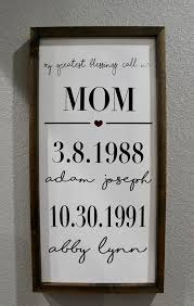 My Greatest Blessings Call Me Mom Sign Wall Decor Home Decor Farmhouse Sign Gifts For Mom Mothe In 2021 Diy Gifts For Mom Signs For Mom Wall Signs