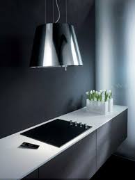 Black Stream Extractor Hood Kitchen Ventilation Halogen Lamp Extractor Hood