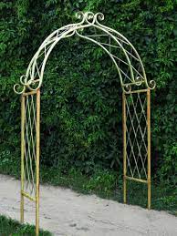 Sold and shipped by best choice products. Wrought Iron X Arch Trellis Flower Arbor