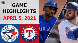 A familiar figure on the. Toronto Blue Jays Vs Texas Rangers Highlights April 5 2021 Matz Vs Foltynewicz Youtube