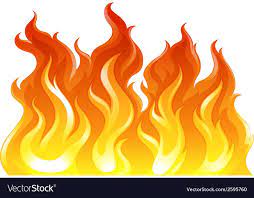 A Fire Vector Image On Vectorstock Drawing Flames Fire Vector White Background