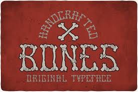 Bones Typeface In 2020 Vintage Fonts Retro Font Typeface