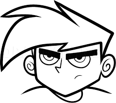 Download and print danny phantom coloring pages for kids! How To Draw Danny Phantom Easy Coloring Page Trace Drawing