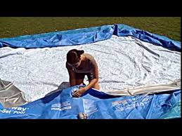 Bestway Fast Set Above Ground Swimming Pool Set Up Video Youtube