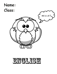 Scarica Gratis Tante Copertine Per Il Quaderno Di Inglese Da Stampare Per La Scuola Primaria Carattere Disegni Da Colorare Per Bambini Copertina