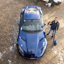Remove as much dirt as you can with a hose* before you touch the car with anything else. Wax It Be Detail Studio Pog Sure Knows What He S Doing When He S Washing His Ferrari He S Using Our Blo Car Dryer To Avoid Swirl Marks Streaks And Waterspots Picture Credit To Pog