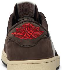 Unmistakable cactus jack insignias are placed throughout the silhouette. Travis Scott X Air Jordan 1 Low Mocha Air Jordan Cq4277 001 Goat