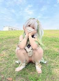 软萌兔兔酱草神纳西妲COS 露出自慰| saber酱的抱枕