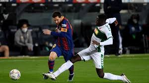 Messi, with a double, chakla in his own goal and ronald araujo and. Barcelona Vs Elche Results Summary And Goals As Com