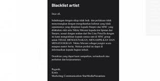 Untuk share daftar blacklist langsung mention kami. Diblacklist Dari Seluruh Media Mnc Grup Ini Tanggapan Nikita Mirzani