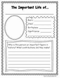 Autobiography Template For Elementary Students Beautiful Elementary Famous Person Research In 2020 Biography Book Report Template Social Studies Book Report Templates