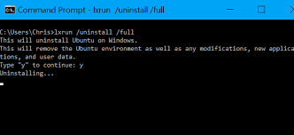 You can use it instead of apt remove command or after running the apt remove command. How To Uninstall Or Reinstall Windows 10 S Ubuntu Bash Shell