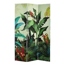 Paravent Imprime Tropical L 121 Cm En 2020 Avec Images Paravent Chambre Exotique Decoration Maison