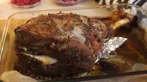 طريقة عمل فخدة الخروف بالفرن منال العالم موقع طبخة Food Pork Meat
