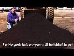 Bags to = 1 cubic yard of mulch. What Does One Cubic Yard Of Cedar Grove S Bulk Compost Look Like Youtube
