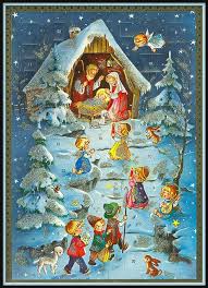 Advent Calendar Vintage Christmas Cards Christmas Art Christmas Advent
