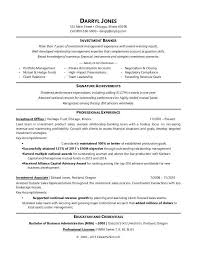 Investment Banker Resume Sample Monster Com