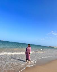 Golden sands meet divine vibes at Dwarka Beach 🌅🌊. A place where serenity  and spirituality blend perfectly. #CoastalBliss #DwarkaDiaries” #throwback