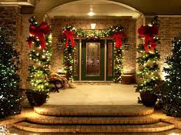 Decorative pillows, artwork, mirrors, decorative accents, and lighting help tell the story of who you are. Elegant Front Doors Decorating Ideas Interior Extraordinary Christmas Home De Outdoor Christmas Decorations Outdoor Christmas Lights Christmas Door Decorations