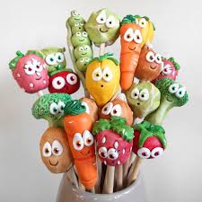 Garden Vegetable Marker Stakes In Ceramic Stoneware Vegetable Garden Markers Garden Markers Plant Markers
