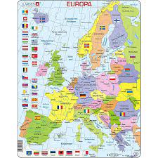 Columbus geolino europakarte currently unavailable. Rahmen Puzzle 48 Teile 36x28 Cm Karte Europa Politisch Larsen Mytoys