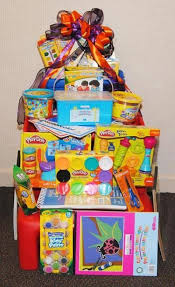 Silent Auction Ideas Kids Craft Basket Giftideasforkids Silent Auction Gift Basket Ideas Silent Auction Baskets Kids Gift Baskets