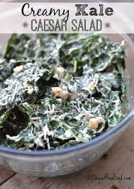 Creamy Kale Caesar Salad Recipe 100 Days Of Real Food Kale Caesar Salad Real Food Recipes Caesar Salad Recipe