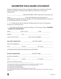 Maybe you would like to learn more about one of these? Free Odometer Disclosure Statement Form All 50 States Pdf Word Eforms