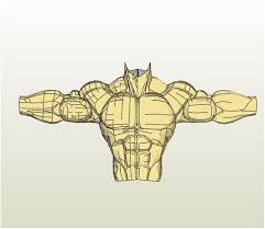 Zygote body is a free online 3d anatomy atlas. Muscle Suit Torso Pepakura Foam Unfold Etsy Torso Pepakura Muscle