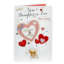 We have collection of happy anniversary wishes for daughter and son in law. Buy Anniversary Card Son Daughter In Law Parisian Bears For Gbp 1 79 Card Factory Uk